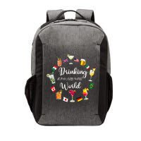 Drinking Around The World Vacation Drinking Showcase Vector Backpack