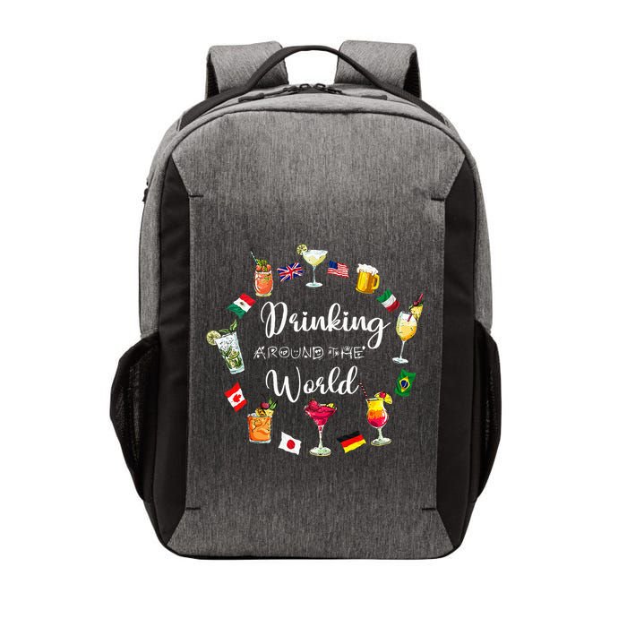 Drinking Around The World Vacation Drinking Showcase Vector Backpack