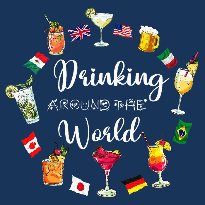 Drinking Around The World Vacation Drinking Showcase Infant Baby Jersey Bodysuit