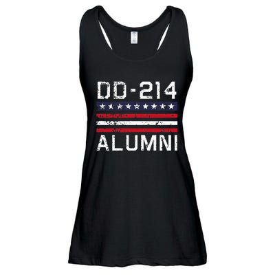 Dd214 Alumni Us Military Veteran Alumni Served Flag Ladies Essential Flowy Tank