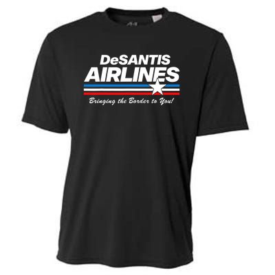 DeSantis Airlines US Flag Vintage Cooling Performance Crew T-Shirt