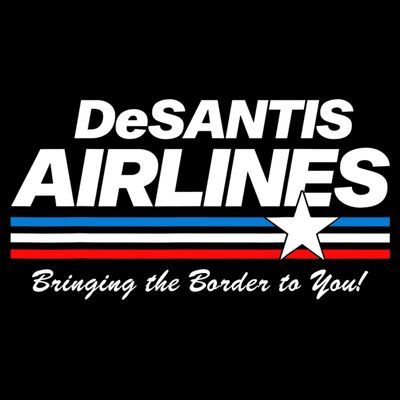 DeSantis Airlines US Flag Vintage T-Shirt