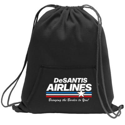 DeSantis Airlines US Flag Vintage Sweatshirt Cinch Pack Bag