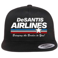 DeSantis Airlines US Flag Vintage Flat Bill Trucker Hat