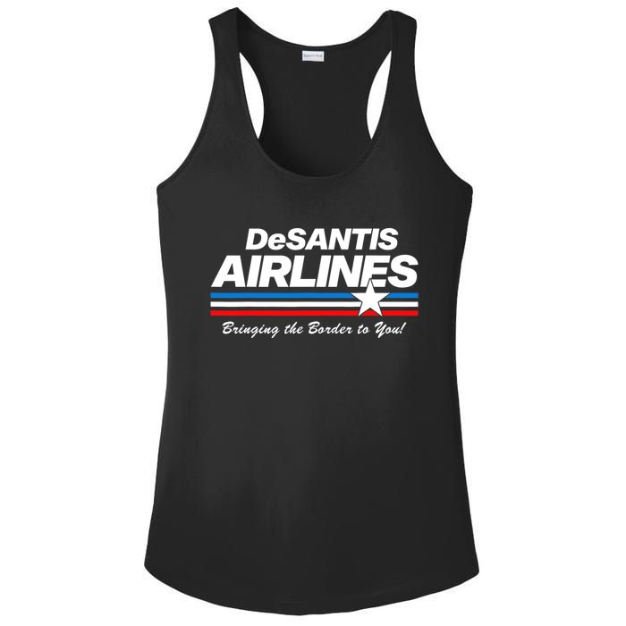 DeSantis Airlines US Flag Vintage Ladies PosiCharge Competitor Racerback Tank