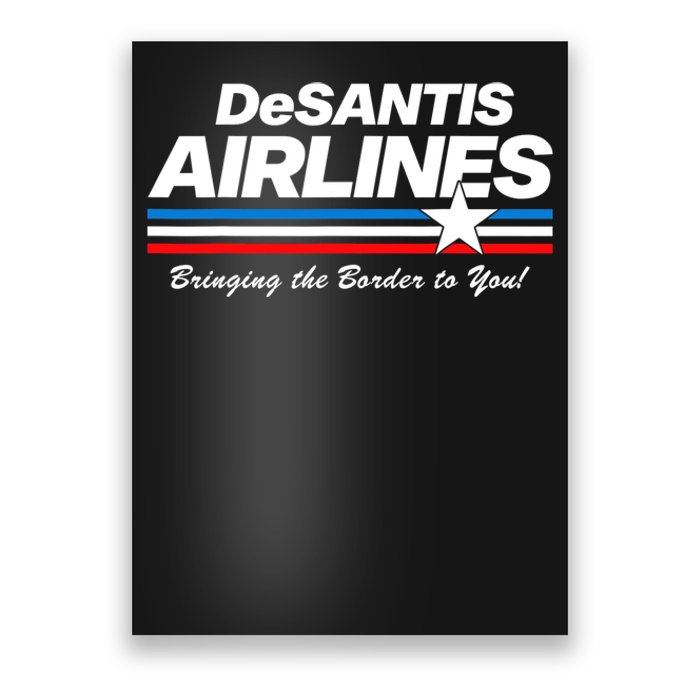 DeSantis Airlines US Flag Vintage Poster