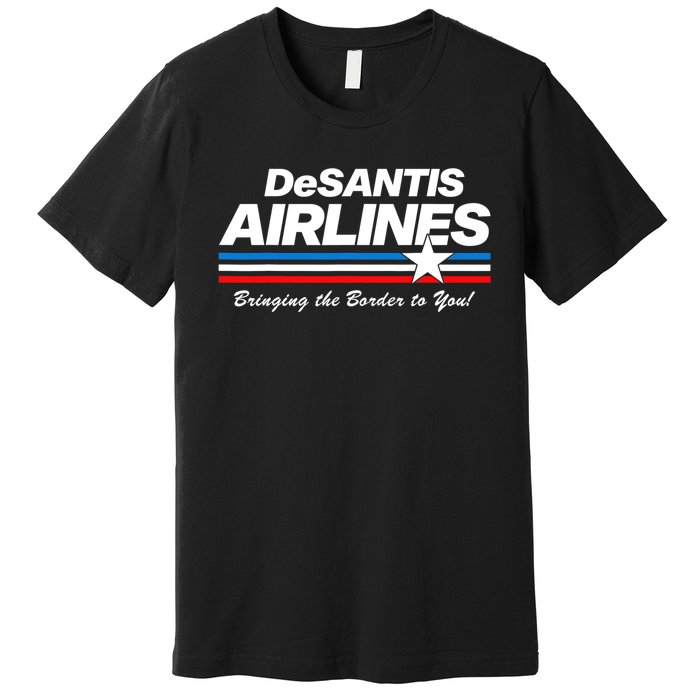 DeSantis Airlines US Flag Vintage Premium T-Shirt