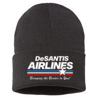 DeSantis Airlines US Flag Vintage Sustainable Knit Beanie