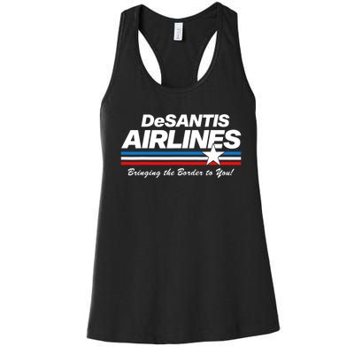 DeSantis Airlines US Flag Vintage Women's Racerback Tank