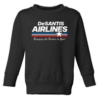 DeSantis Airlines US Flag Vintage Toddler Sweatshirt