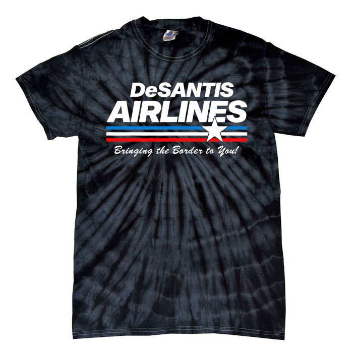 DeSantis Airlines US Flag Vintage Tie-Dye T-Shirt