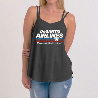 DeSantis Airlines US Flag Vintage Women's Strappy Tank