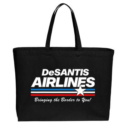 DeSantis Airlines US Flag Vintage Cotton Canvas Jumbo Tote