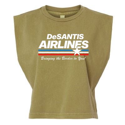 DeSantis Airlines US Flag Vintage Garment-Dyed Women's Muscle Tee