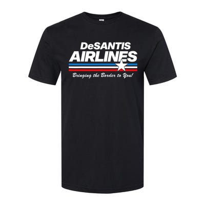 DeSantis Airlines US Flag Vintage Softstyle CVC T-Shirt