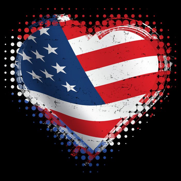 Distressed American USA Flag Heart Impact Tech Backpack