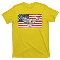 Distressed American USA Flag Eagle T-Shirt