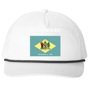 Delaware American Usa Top Travel Flag Gift Snapback Five-Panel Rope Hat