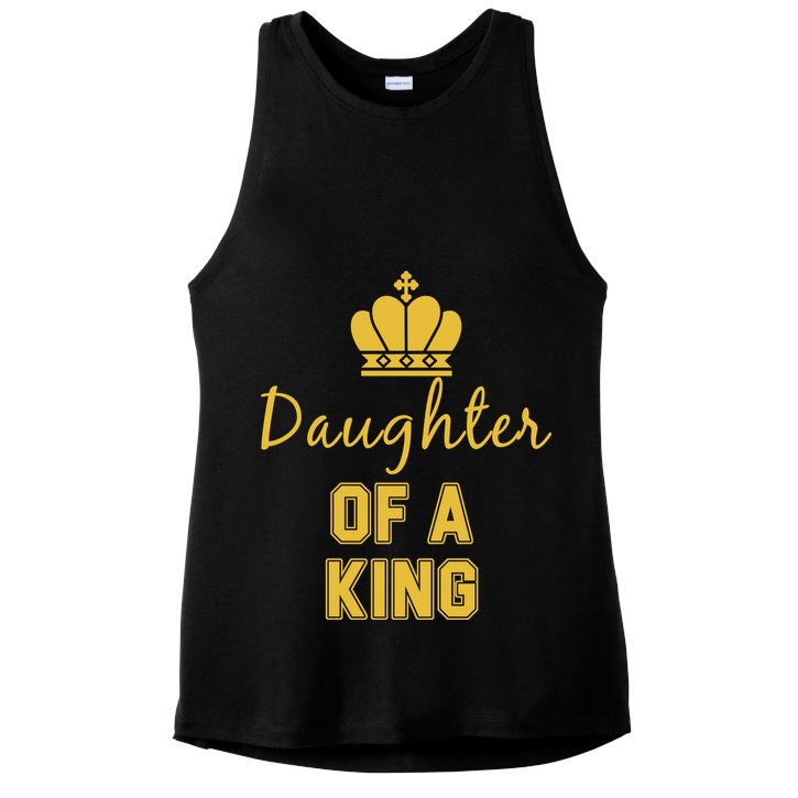 Daughter Of A King Family Matching Ladies PosiCharge Tri-Blend Wicking Tank