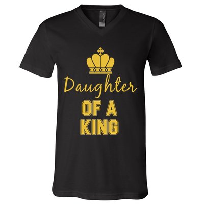 Daughter Of A King Family Matching V-Neck T-Shirt