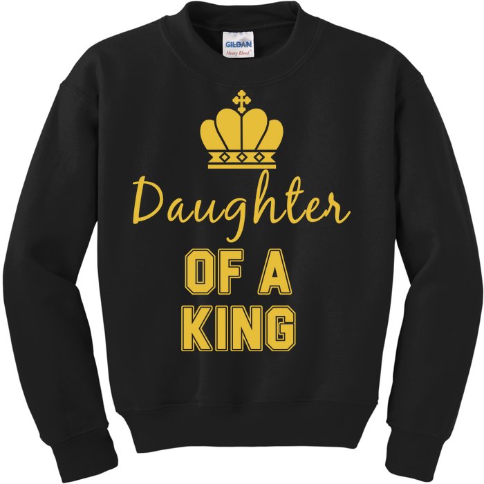 Daughter Of A King Family Matching Kids Sweatshirt