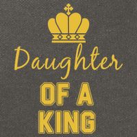 Daughter Of A King Family Matching Cotton Canvas Backpack