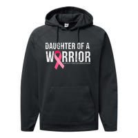 Daughter Of A Warrior Breast Cancer Awareness Performance Fleece Hoodie