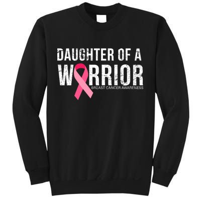 Daughter Of A Warrior Breast Cancer Awareness Sweatshirt