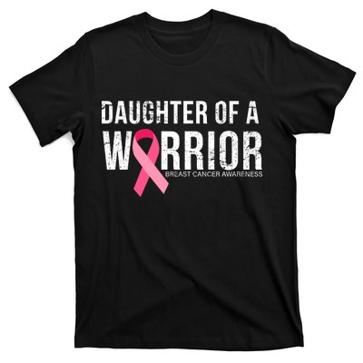 Daughter Of A Warrior Breast Cancer Awareness T-Shirt