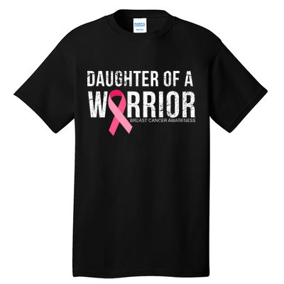 Daughter Of A Warrior Breast Cancer Awareness Tall T-Shirt