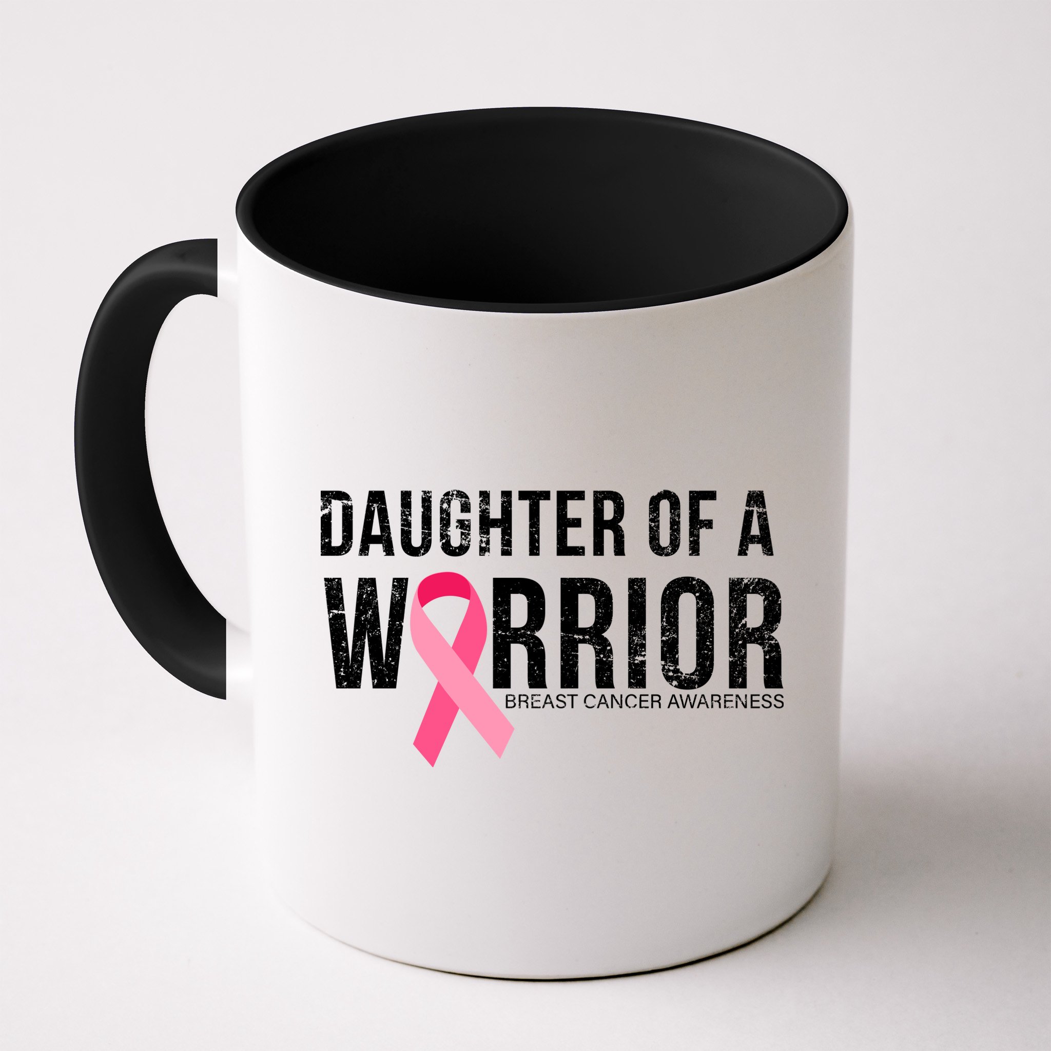 Daughter Of A Warrior Breast Cancer Awareness Mug