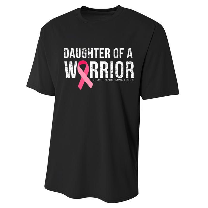 Daughter Of A Warrior Breast Cancer Awareness Performance Sprint T-Shirt