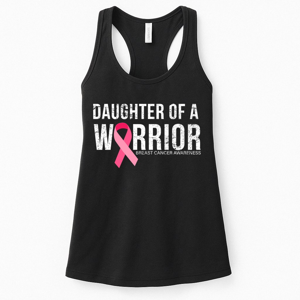 Daughter Of A Warrior Breast Cancer Awareness Womens Tank Top