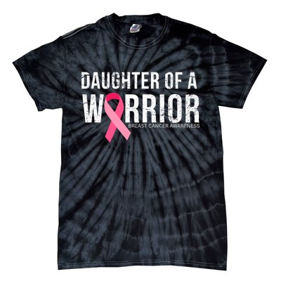 Daughter Of A Warrior Breast Cancer Awareness Tie-Dye T-Shirt