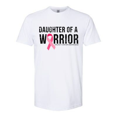 Daughter Of A Warrior Breast Cancer Awareness Softstyle CVC T-Shirt