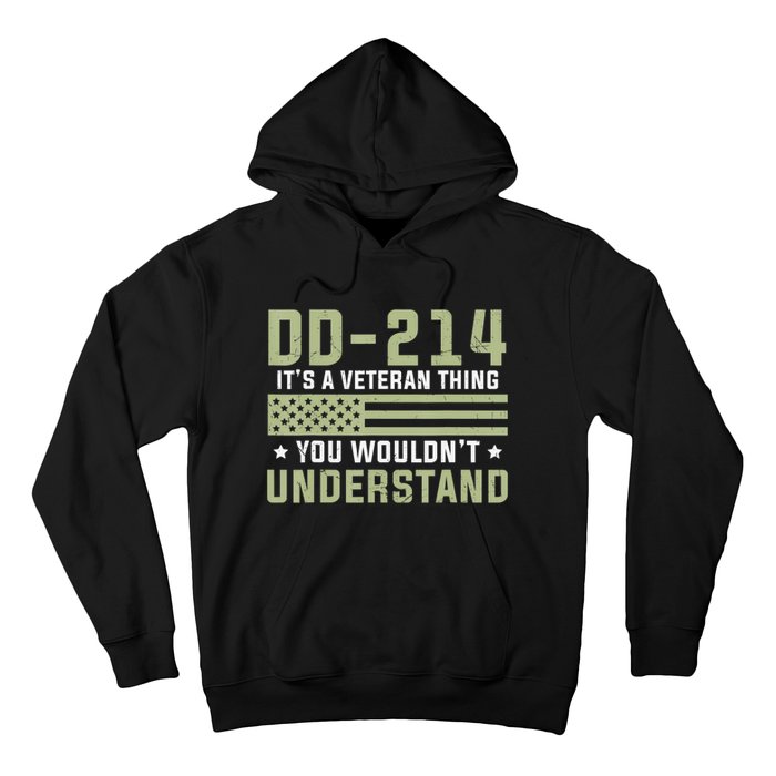 Dd214 Alumni Veteran U.S. Flag Soldier Hoodie