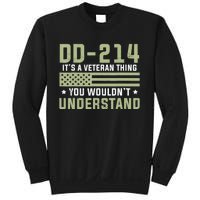 Dd214 Alumni Veteran U.S. Flag Soldier Sweatshirt