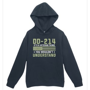 Dd214 Alumni Veteran U.S. Flag Soldier Urban Pullover Hoodie