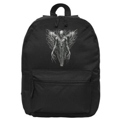 Dark Art Vintage Horror Horror Goth Aesthetic 16 in Basic Backpack