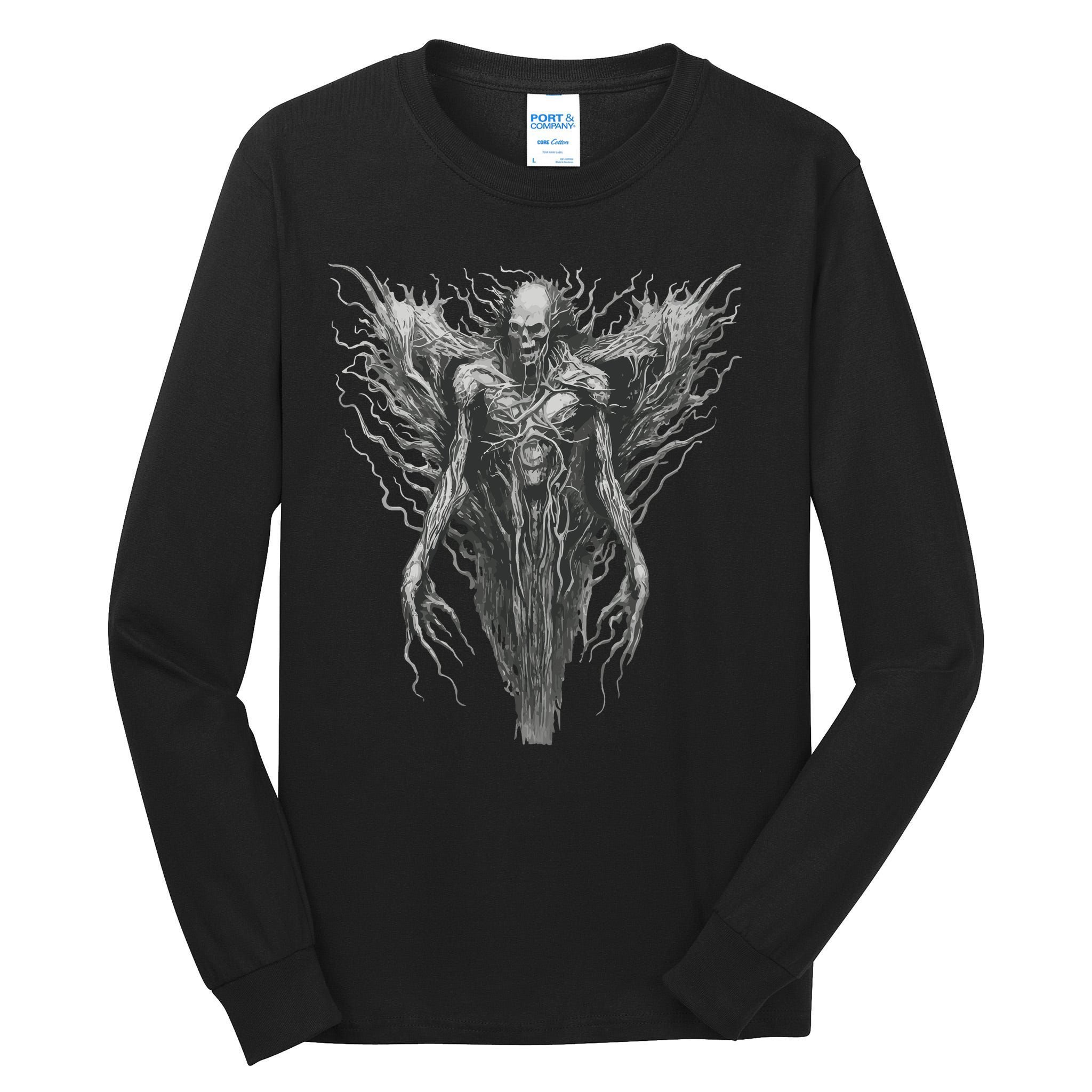 Dark Art Vintage Horror Horror Goth Aesthetic Tall Long Sleeve T-Shirt