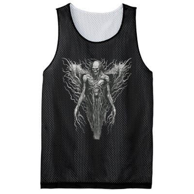 Dark Art Vintage Horror Horror Goth Aesthetic Mesh Reversible Basketball Jersey Tank