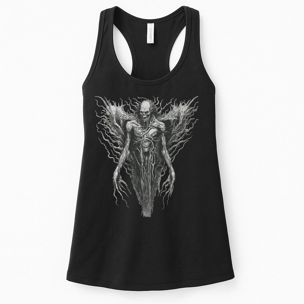 Dark Art Vintage Horror Horror Goth Aesthetic Womens Tank Top