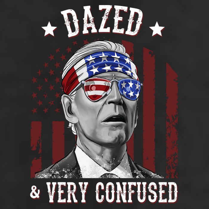 Dazed And Very Confused Biden Funny 4th Of July 7 Panel Mesh Trucker Snapback Hat