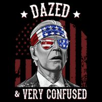 Dazed And Very Confused Biden Funny 4th Of July Tall Hoodie
