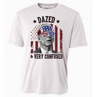 Dazed And Very Confused Biden Funny 4th Of July Cooling Performance Crew T-Shirt