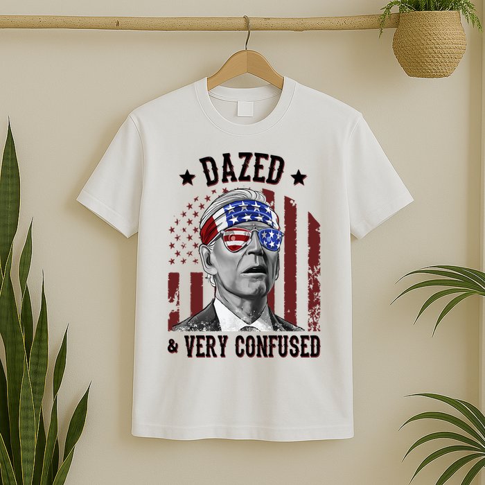 Dazed And Very Confused Biden Funny 4th Of July T-Shirt