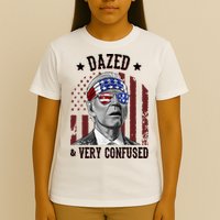 Dazed And Very Confused Biden Funny 4th Of July T-Shirt