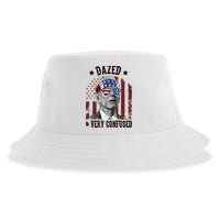 Dazed And Very Confused Biden Funny 4th Of July Sustainable Bucket Hat