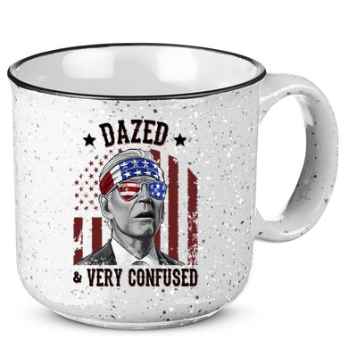 Dazed And Very Confused Biden Funny 4th Of July 15oz Campfire Ceramic Mug