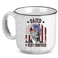 Dazed And Very Confused Biden Funny 4th Of July 15oz Campfire Ceramic Mug